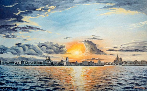 Ansicht �ber den Strelasund